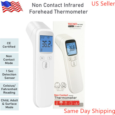 Infrared Thermometer Digital Fahrenheit Forehead No-Touch Body Adult