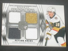 Peyton Krebs 2020-21 Upper Deck The Cup Rookie Foundations Quad Jersey (83/99)
