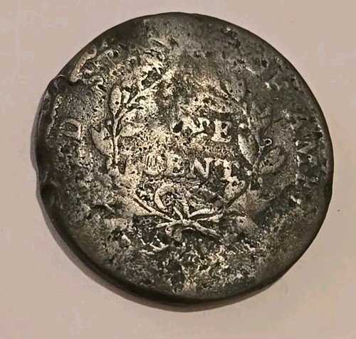1798 1st Hair Style Draped Bust Large Cent Nice Original Brown - Picture 4 of 5