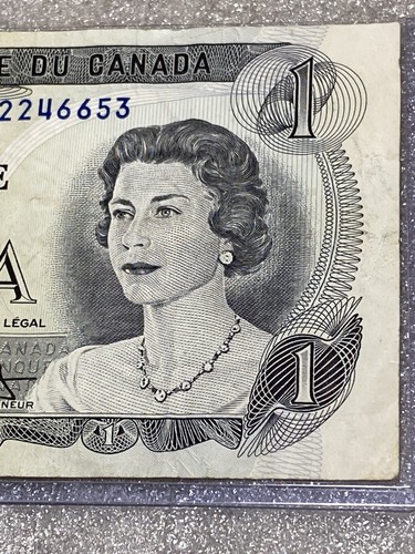 1973 1 Dollar - Bank of Canada Serial Number BAK2246653 - Picture 5 of 11