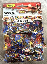POWER RANGERS Dino Charge CONFETTI ~ Birthday Party Supplies - 1.2 Oz