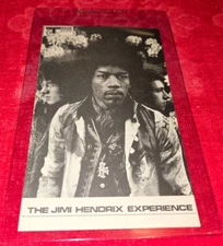 VINTAGE 1967 TRACK RECORDS U.K. PROMO CARD JIMI HENDRIX EXPERIENCE  VERY RARE !