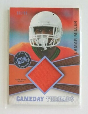 Lamar Miller (Miami Hurricanes)2012 Press Pass Showcase Gameday Threads BLUE /99