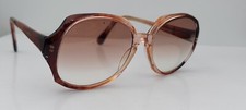 Vintage Universal Brown Oval Horn-Rimmed Sunglasses FRAMES ONLY