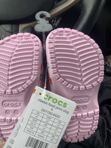 Crocs Kids' Classic Food Print Clog 