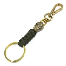 Handmade Snake Keychains Keyrings With Snap Clasp Key Chain Key Holder