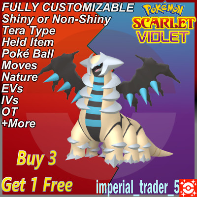 Pokémon Scarlet and Violet   Shiny Giratina   W/ Best 6IV Customizable