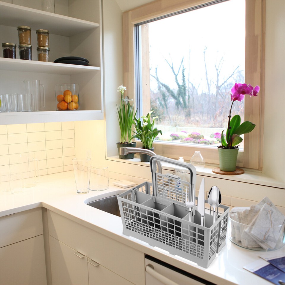 Utensil Drain Holder Dishwasher Cutlery Basket Cutlery Drain Basket eBay