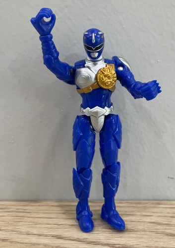 Bandai Power Rangers 2010 Legendary Dino Zords Blue Ranger 4" Figure Toy HTF - Picture 10 of 10