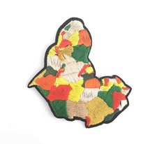 Africa Map Flag Patch Iron-On/Sew On Embroidered Applique 1996