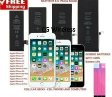 Generic NEW iPhone Replacement Battery 100% Life A-Stock High Quality TESTED QC