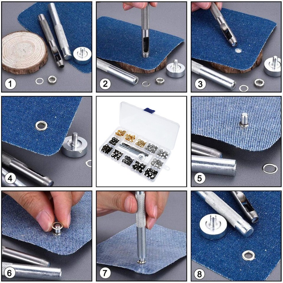 Mini Eyelet Button Antirust Leathercraft Clothing Grommet Repair