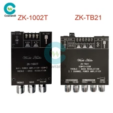 ZK-1002T  ZK-TB21 Bluetooth 5.0 Audio Power Amplifier Module 100W*2, 50W*2+100W