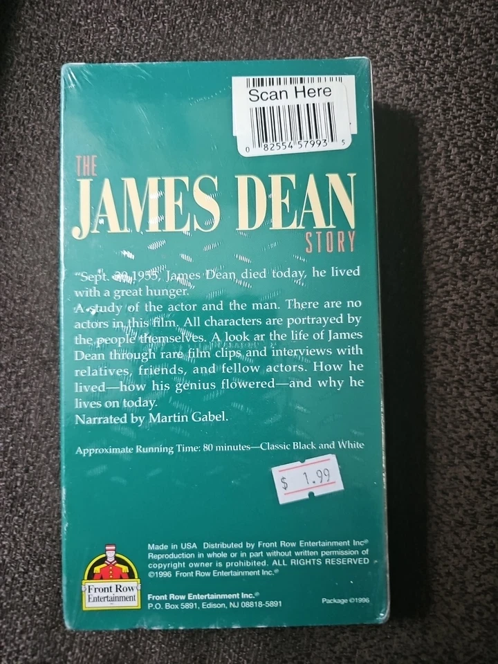 The James Dean Story SEALED (VHS, 2000) Foto 2 de 4