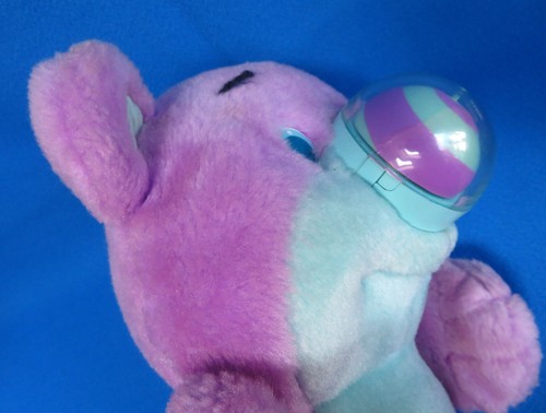 NOSY BEAR TEDDY soft toy LILAC & TURQUOISE plush DIZZY NOSE HASBRO VINTAGE 1987 - Picture 4 of 8