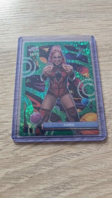 Zaria 2026 Topps Chrome Cosmic WWE Green Space Dust Refractor 55/75