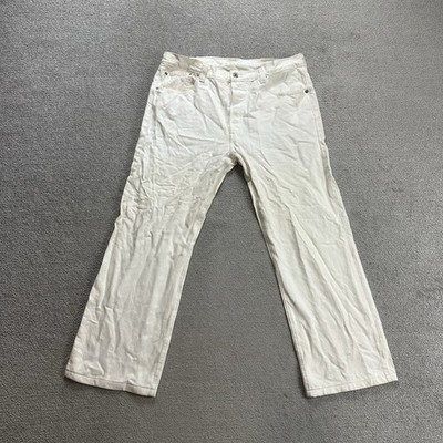 LEVIS Jeans 501 Herren Vintage Hose W36 L29 Made in Mexiko Straight 18003 Beige