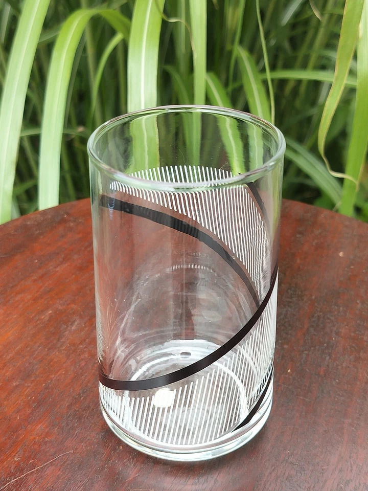 4 gafas retro vintage George Briard Crisa negras/blancas/rayas Foto 3 de 4