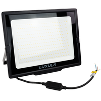 Luxula LED Fluter 300 W 3000 K Warmweiß Schwarz IP65