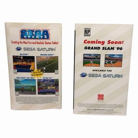 NHL Powerplay 96 & NHL All-Star Hockey (Sega Saturn) Complete w/ Man + Reg Card