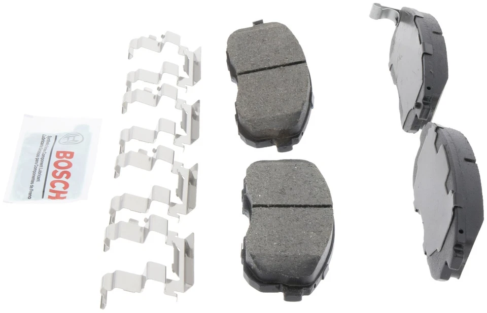 Juego de pastillas de freno de disco delanteras Bosch BE430H para 89-06 Nissan Altima Sentra Altra EV Foto 4 de 4