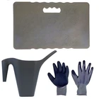 3 Piece Gardening Tool Set Kit Watering Can Kneeling Pad Gloves Yard Lawn Garden
