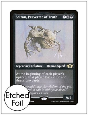 1x Seizan, Perverter of Truth, Etched Foil, Magic the Gathering MTG NM