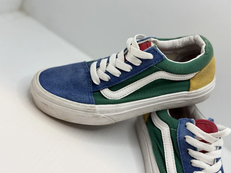 Vans Old Skool Niños Zapatos Bloque de Color Gamuza Club Náutico Niños Talla 2.5 Jóvenes Foto 3 de 4