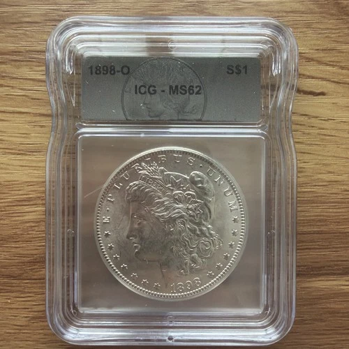 1898-O Morgan Silver Dollar ICG Graded MS62 Silver Label