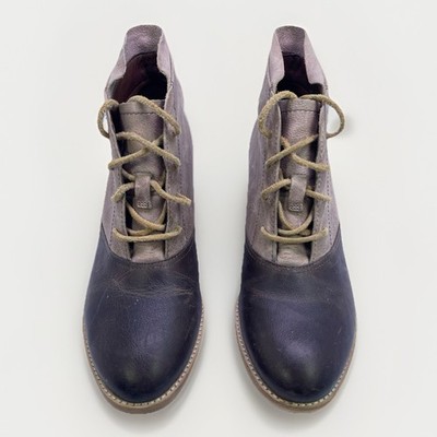 Caterpillar CAT SZ 7.5 Marlowe Women's Ankle Boots Lace-Up,Two-Tone Leather New