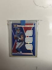 2018 Panini XR - Rookie Triple Swatch Autographs Kyle Lauletta #190 Blue 24/75