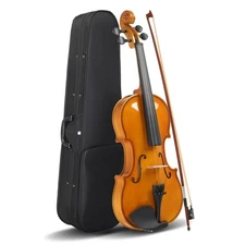 4/4 Acoustic Violin Full Size Basswood With Case Bow Rosin Gift