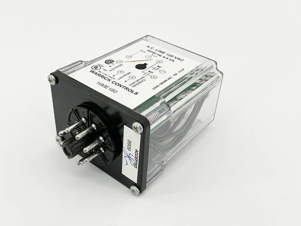 New Warrick Controls 16ME1B0 AC Line Relay 120V 50/60Hz 4.4VA 8 Pin - Image 3 of 4