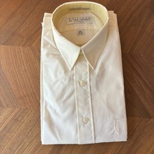 Vintage Van Heusen Editions Fitted Dress Shirt Cream 15 34/35
