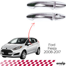 Guarnizione Maniglia Porta Cromata Ricambi 2 Porte per Ford Fiesta 2008-2017 ...