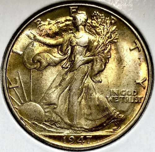 1947 Silver Walking Liberty! GEM BU+++! Beautiful Coin for your collection