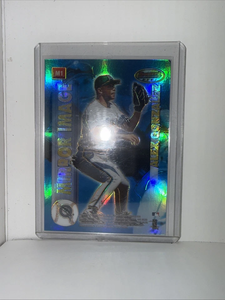 1999 Bowman's Best Mirror Image Atomic Refractor Alex Rodriguez/ Gonzalez #M1 - Image 2 of 2