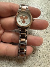 Strada ladies Quartz watch 38mm rose gold/Silver tone. white dial