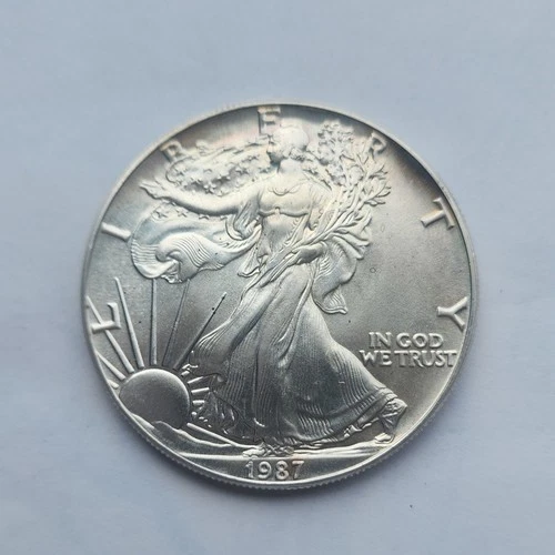 U.S. Mint American Eagle 1987 1 oz Silver Coin .999 Fine Bullion