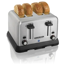 Hamilton Beach 24855 Proctor-Silex Pop Up Toaster w/ 4 Extra Wide Slots