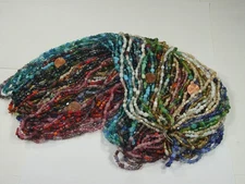 2 Pounds Assorted Colors India Handmade Glass Spacer Beads Bulk Lot (QKP-11) ⭐