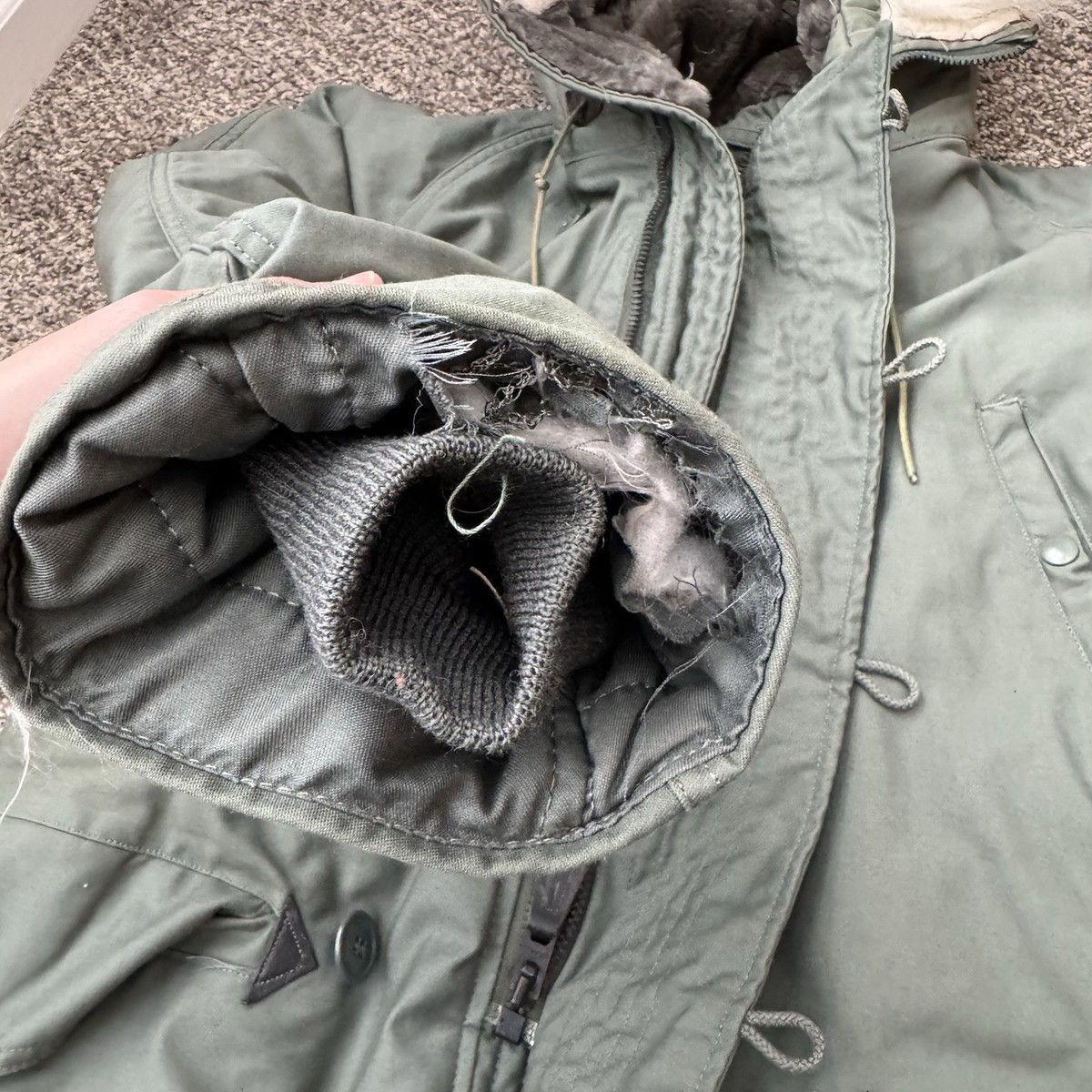 AVIREX Type N-3B Medium Extreme Cold Weather Parka Jacket 70s 80s 