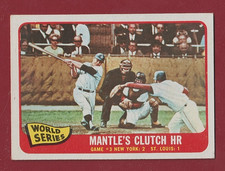 1965 Topps #134 World Series Game 3 - Mickey Mantle - 851🔥⚾🔥