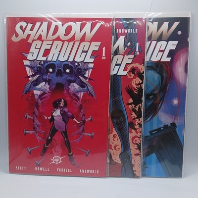 Vault Comics Shadow Service Issue #1 Covers A B C Bagged & Boarded Howell 2020