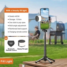 4-in-1 Multifunctional 360° Rotation Magnetic Selfie Stick Tripod for Phone