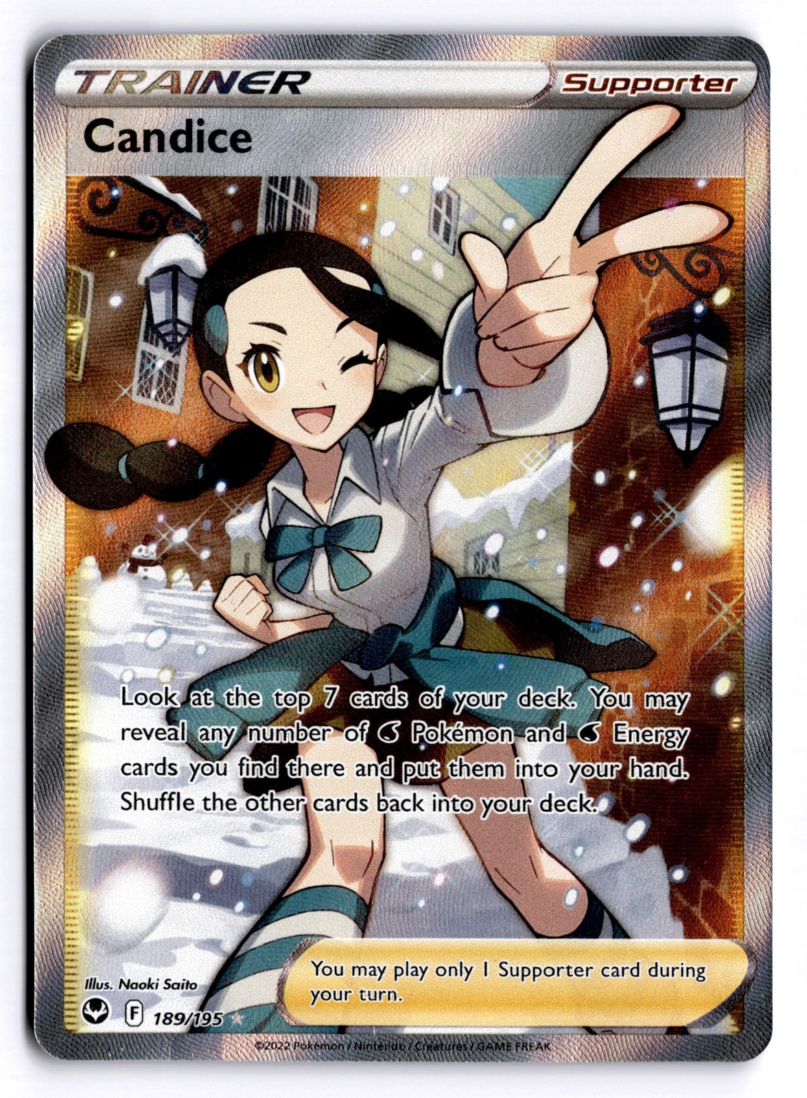 Candice (Full Art) Ultra Rare SWSH12: Silver Tempest 189/195 NM