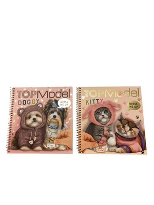 TOP Model Kitty Doggy - Dress Me Up Stickerbuch Hunde Katzen | Depesche | NEU