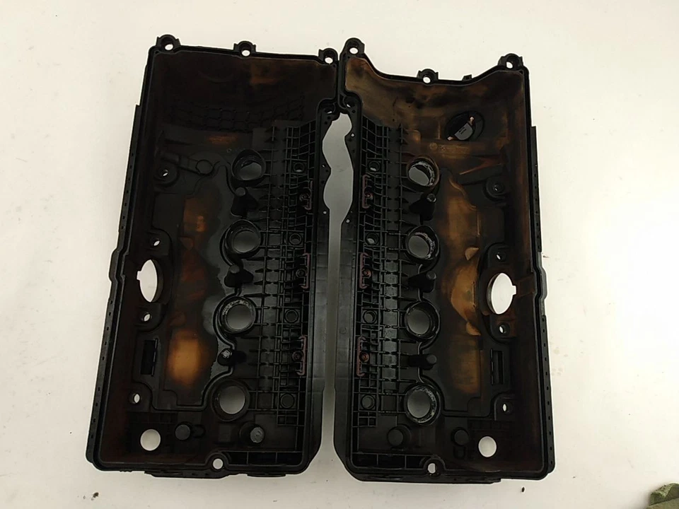 Par de cubiertas de válvula de motor izquierda y derecha BMW 650i E63 E64 4,8 L V8 para 2006-2010 Foto 2 de 4