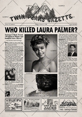 Twin Peaks Newspaper Poster Print