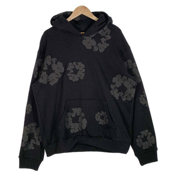 DENIM TEARS COTTON WREATH HOODIE PULLOVER SWEAT BLACK FLOWER DENIM TEARS COTTON WREATH HOODIE PULLOVER SWEAT BLACK FLOWER